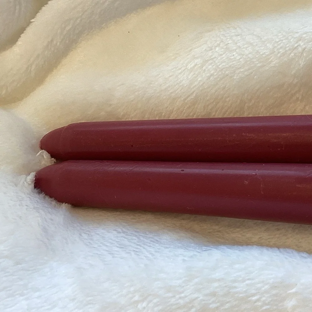Anthropologie Taper Candles Set of 2 Mauve New Candlestick